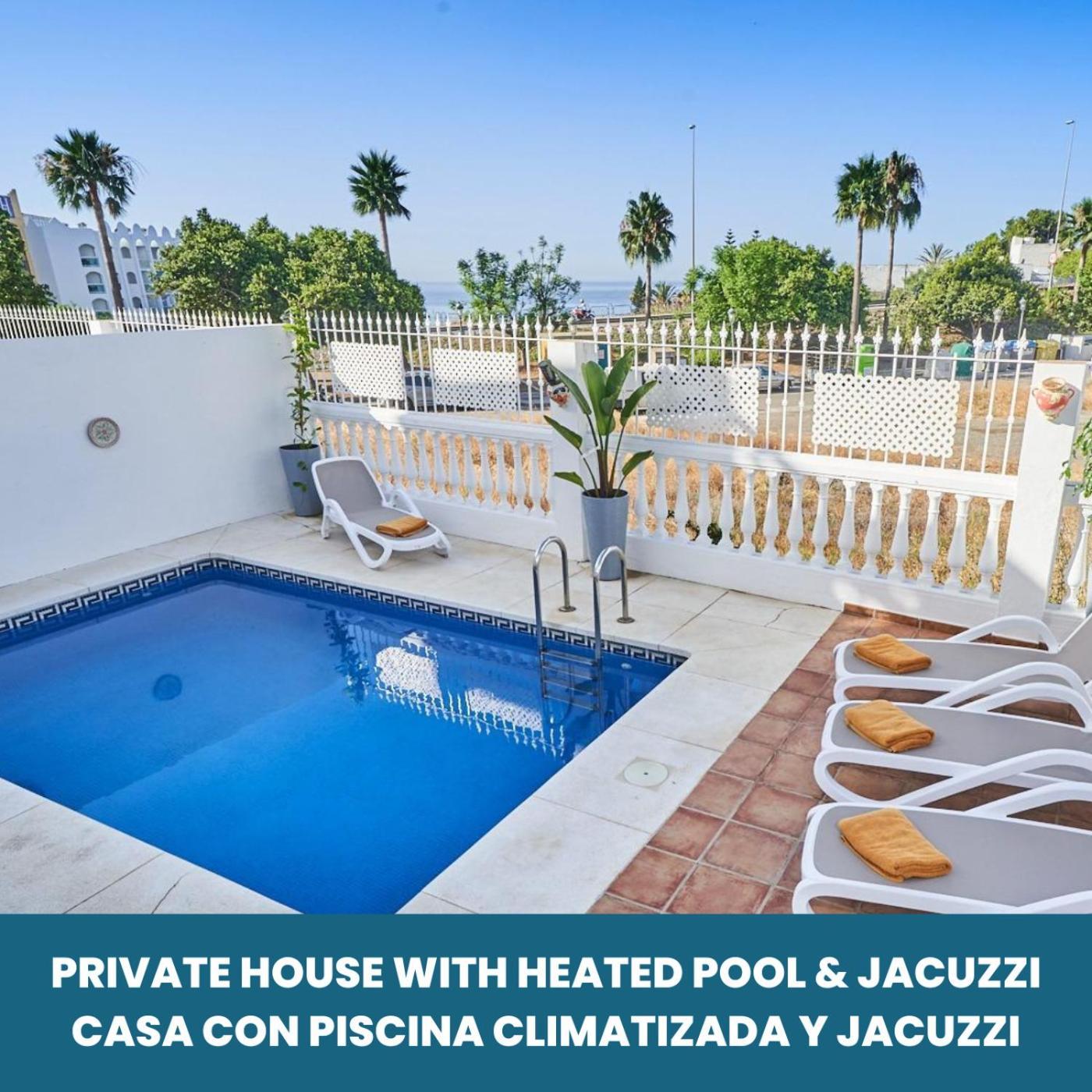 Villa Pura - Private Jacuzzi & Heated Pool Nerja Bagian luar foto